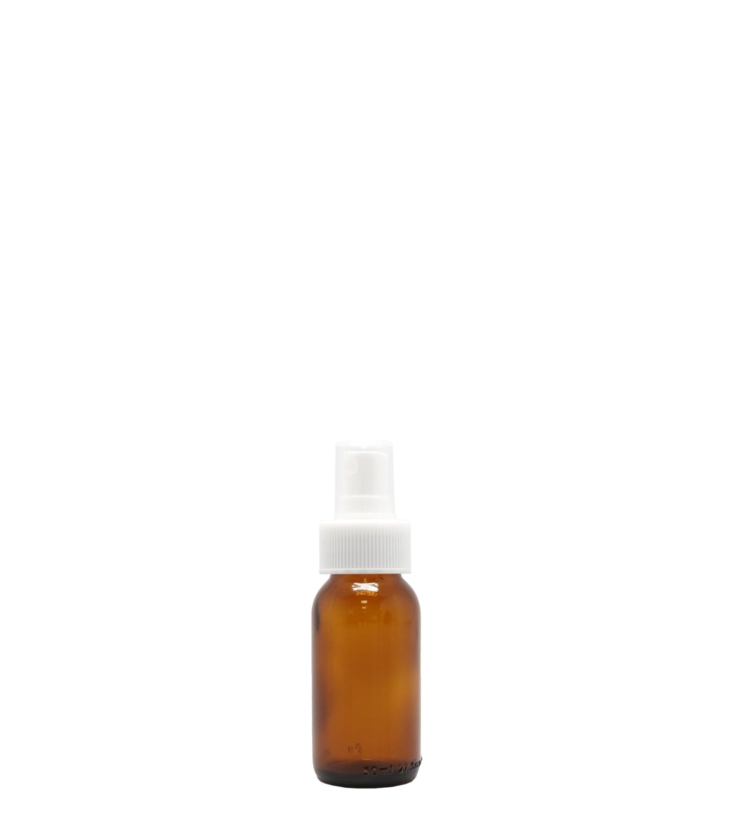 50ml Amber Generic Glass Bottle With White Mist Spray Pack Of 25 Units