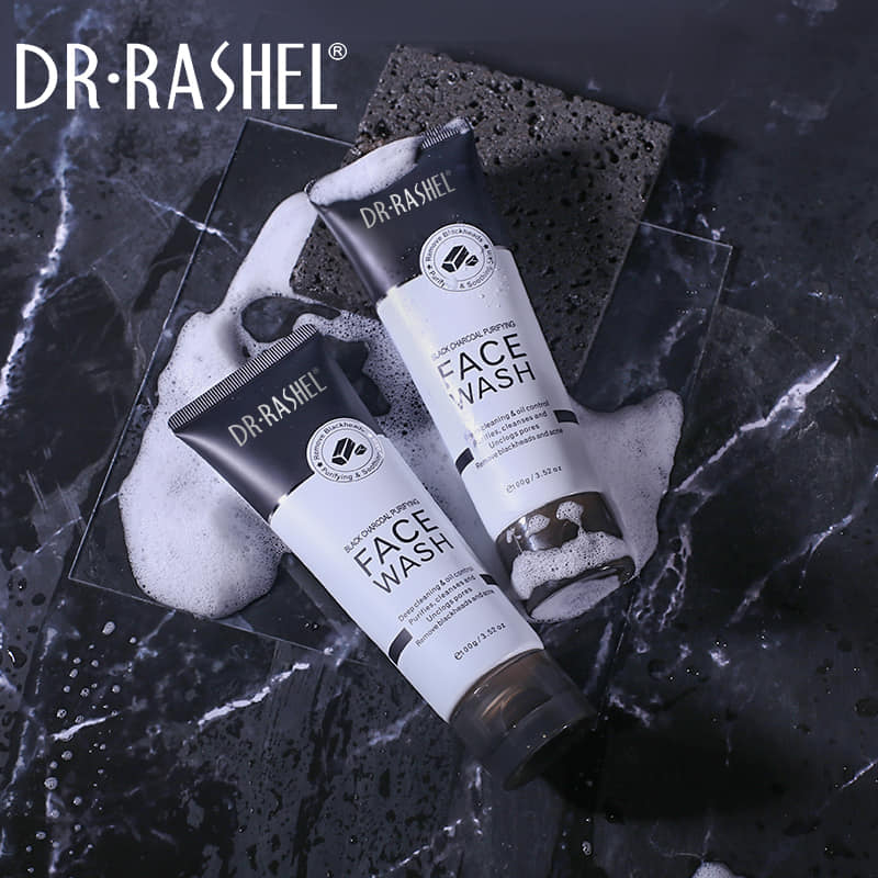 Dr.Rashel Black Charcoal Purifying Face Wash DRL-1726