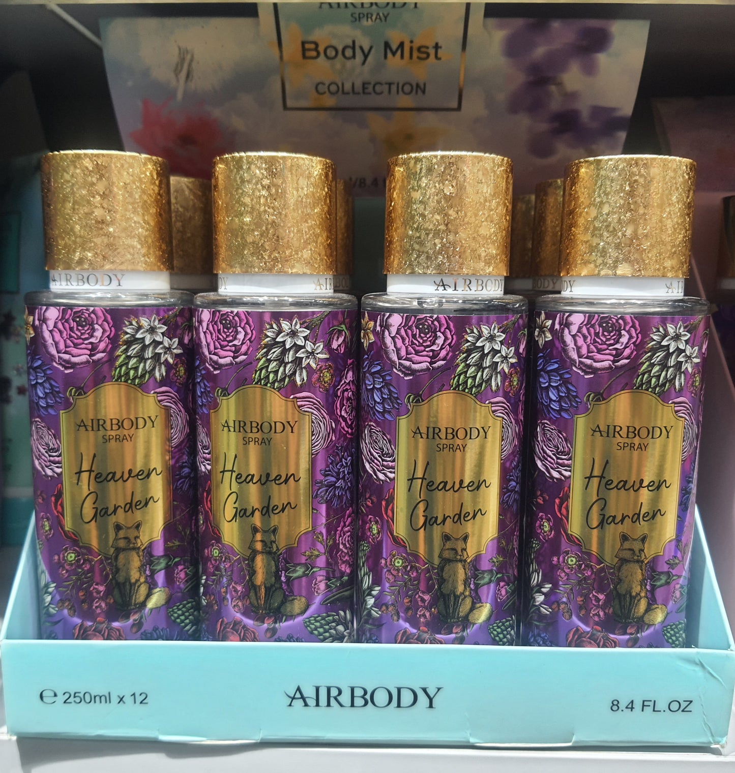 250ml Airbody Spray Body Mist Random Flavour Pack Of 12 Units