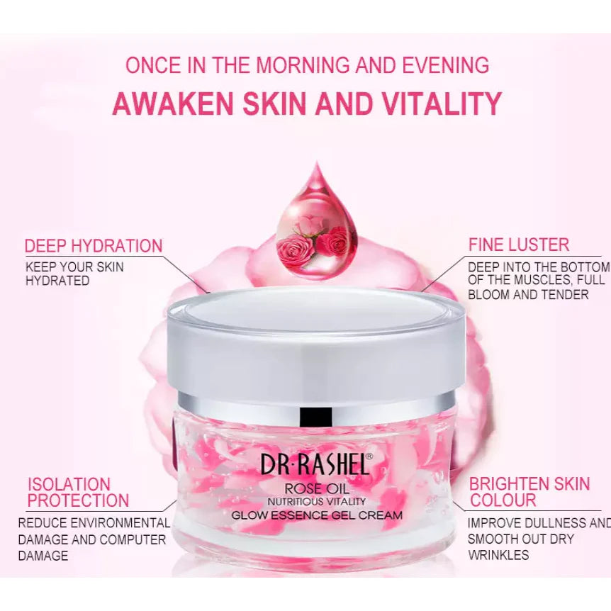 Dr.Rashel Rose Oil Nutritious Vitality Glow Essence Gel Cream DRL-1455