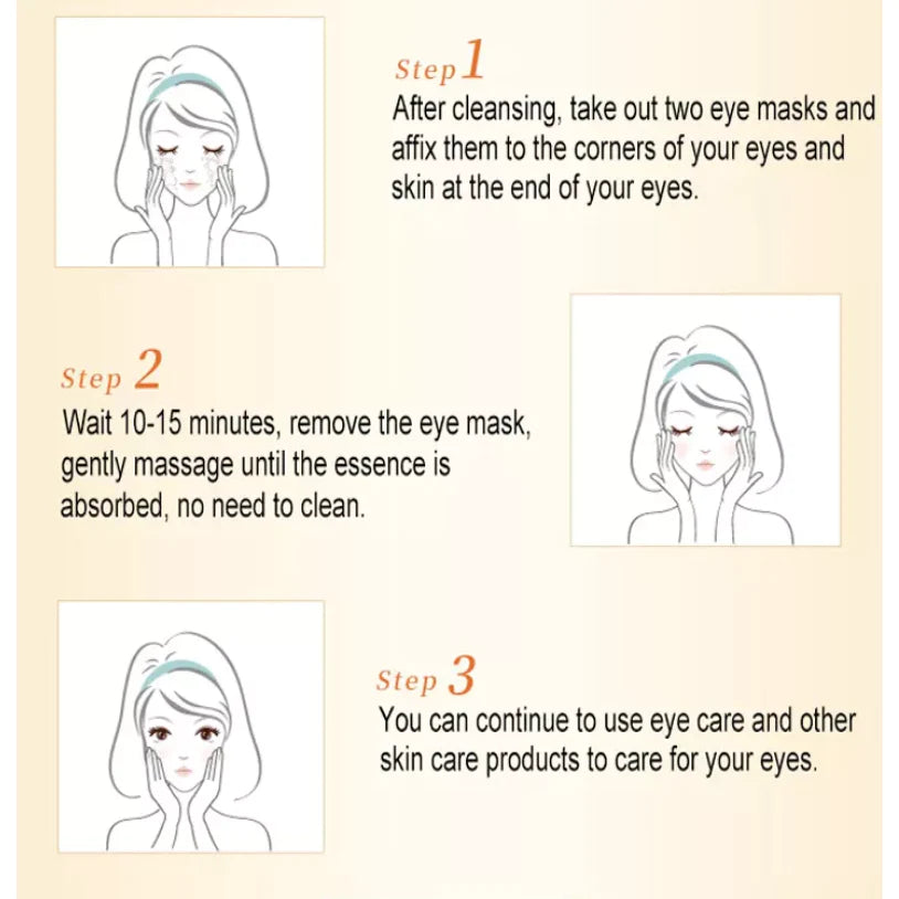 Dr.Rashel Gold Black Pearl Hydrogel Eye Mask DRL-1474
