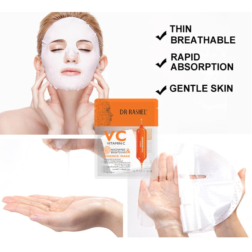 Dr.Rashel VC Vitamin C Niacinamide & Brightening Essence Mask DRL-1489