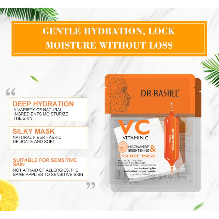 Dr.Rashel VC Vitamin C Niacinamide & Brightening Essence Mask DRL-1489