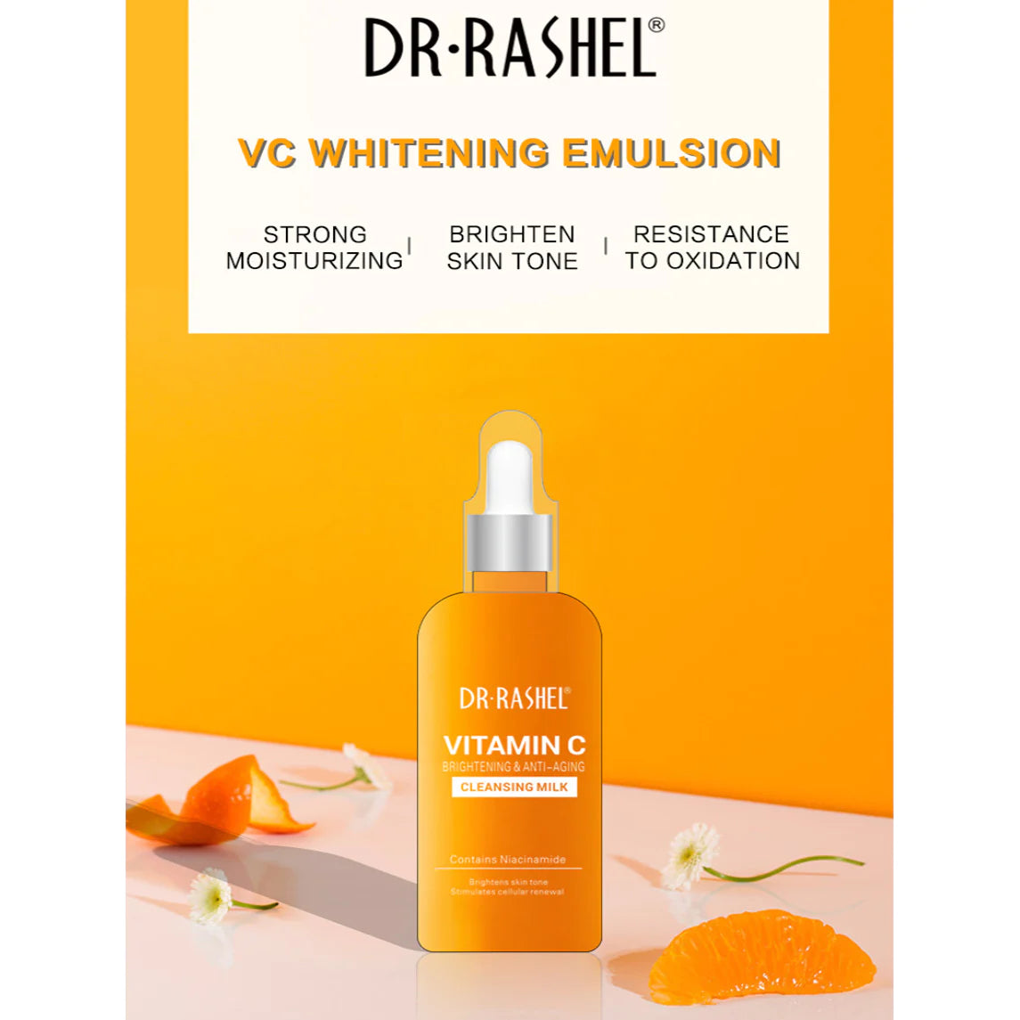 100ml Dr.Rashel Vitamin C Brightening & Anti-Aging Cleansing Milk DRL-1513