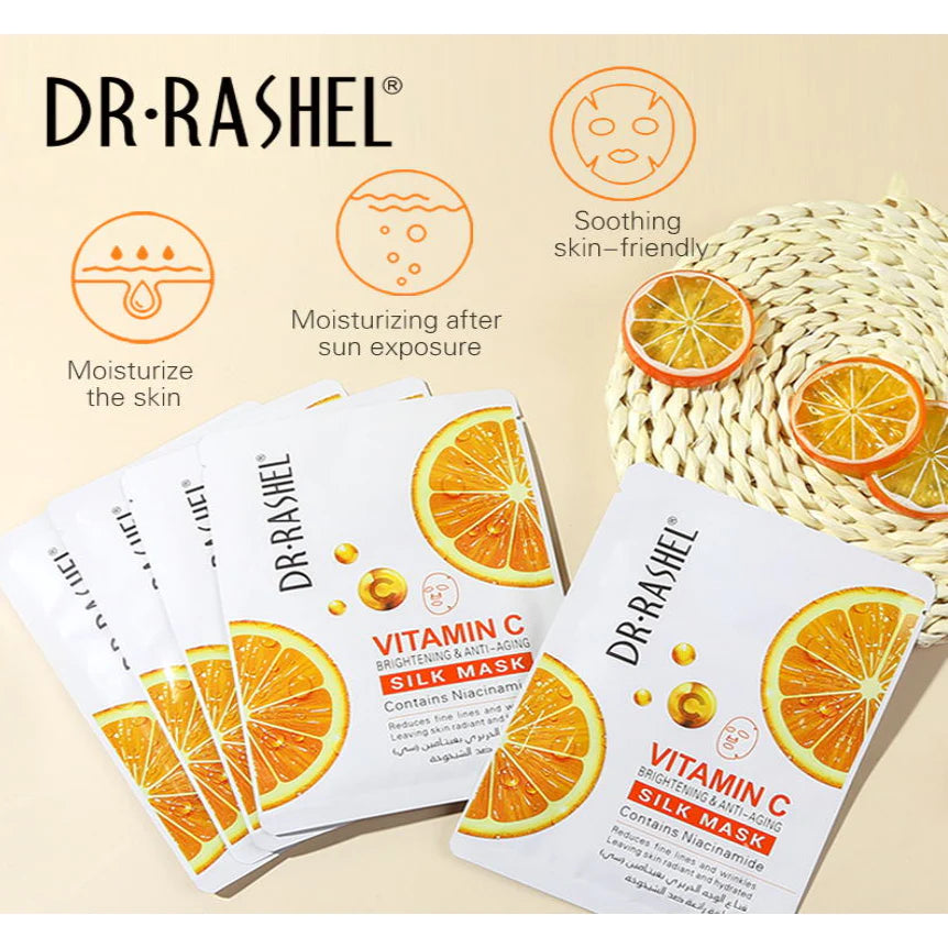 Dr.Rashel Vitamin C Brightening & Anti-Aging Silk Mask DRL-1515