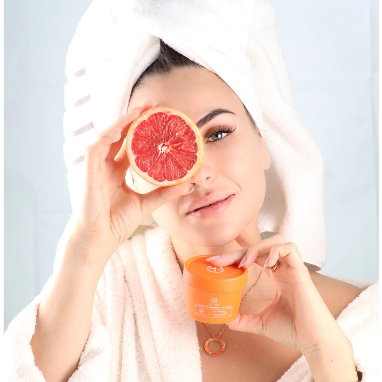 Estelin Vitamin C & Turmeric Clay Mask 4-In-1 Treatment ES-0024