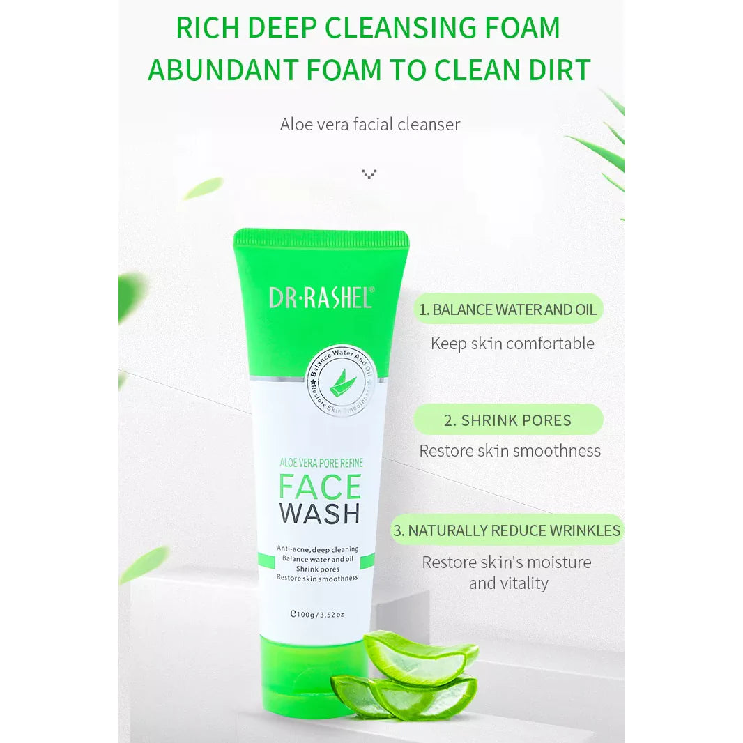 Dr.Rashel Aloe Vera Pore Refine Face Wash DRL-1633
