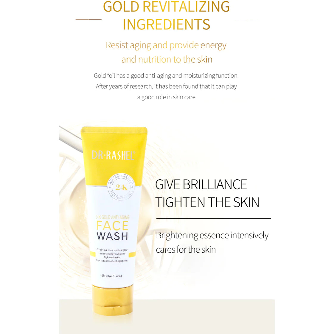 Dr.Rashel 24K Gold Anti-Aging Face Wash DRL-1636