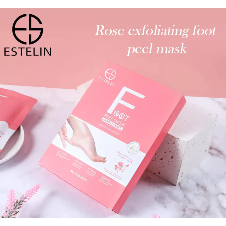 Estelin Foot Peel Mask Exfoliating Rose ES-0057