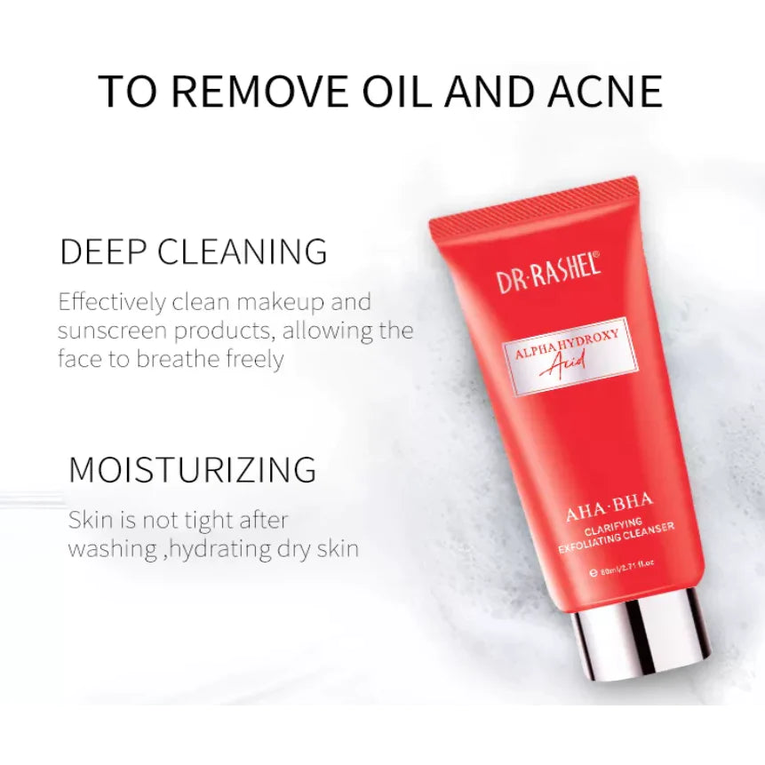 Dr.Rashel Alpha Hydroxy Acid AHA-BHA Clarifying Exfoliating Cleanser DRL-1645