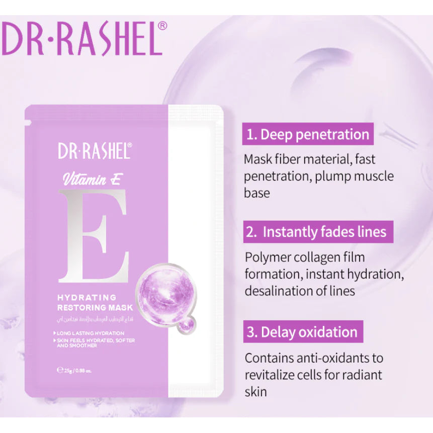Dr.Rashel Vitamin E Hydrating Restoring Mask Pack Of 5 DRL-1660