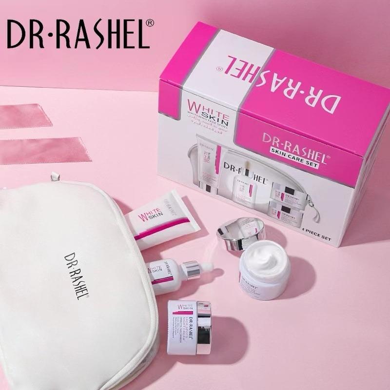 Dr.Rashel Skin Care White Skin Whitening Fade Spot 4 Piece Set With Bag DRL-1740