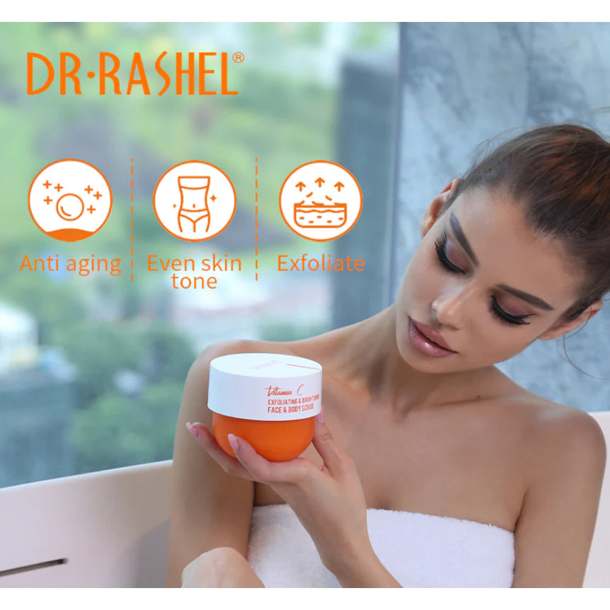 Dr.Rashel Vitamin C Exfoliating & Nourishing Body Cleansing 4 Piece Set DRL-1742