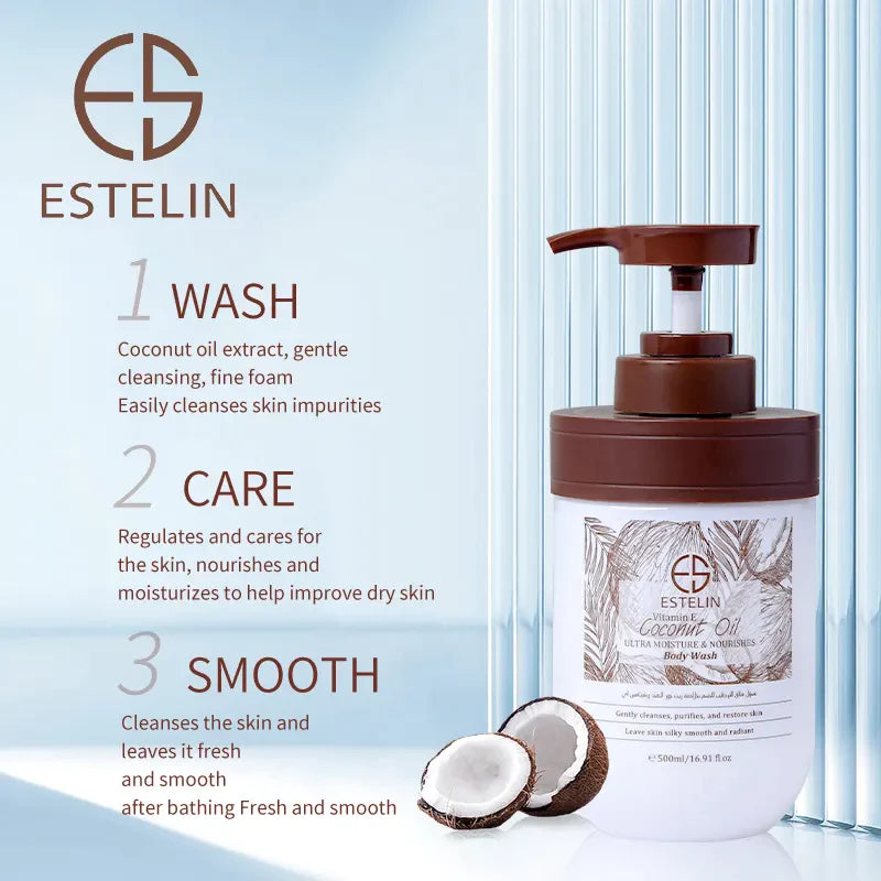 Estelin Vitamin E Coconut Oil Body Wash ES-0104
