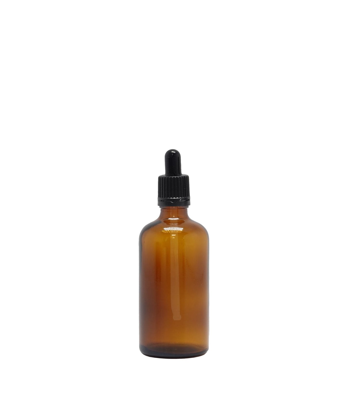 100ml Amber Dropper Bottle With Black Pipette Pack Of 25 Units