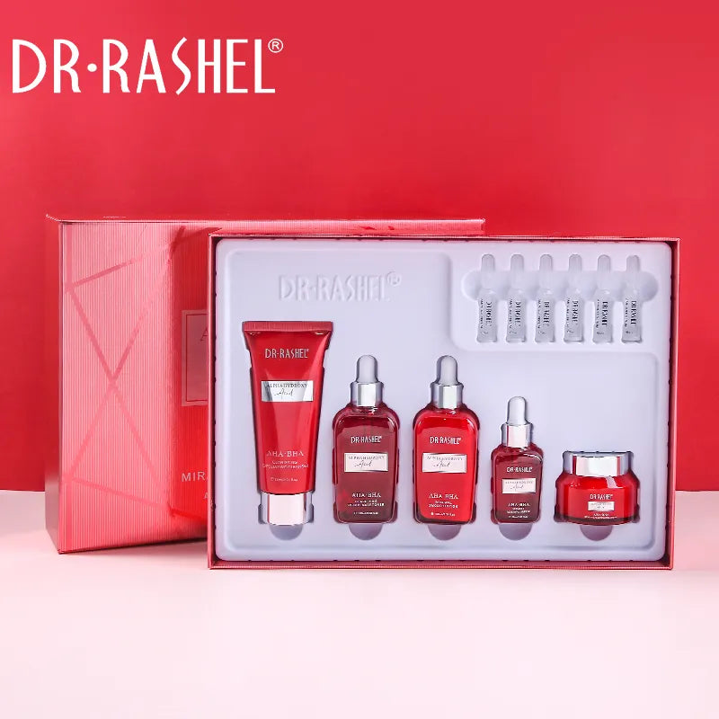 11 Pieces Dr Rashel Complete AHA BHA Miracle Renewal Skin Care Kit