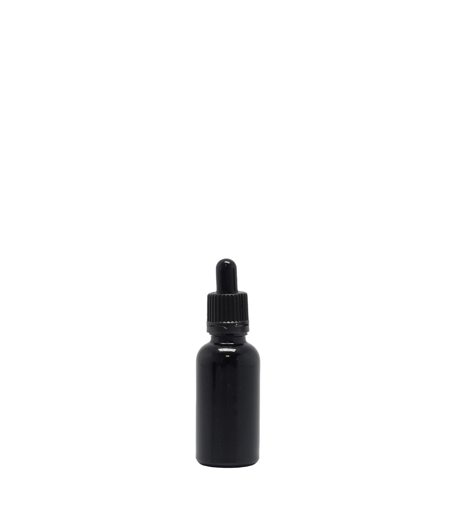 30ml Black Glass Dropper Bottle With Black Pipette Pack Of 25 Units