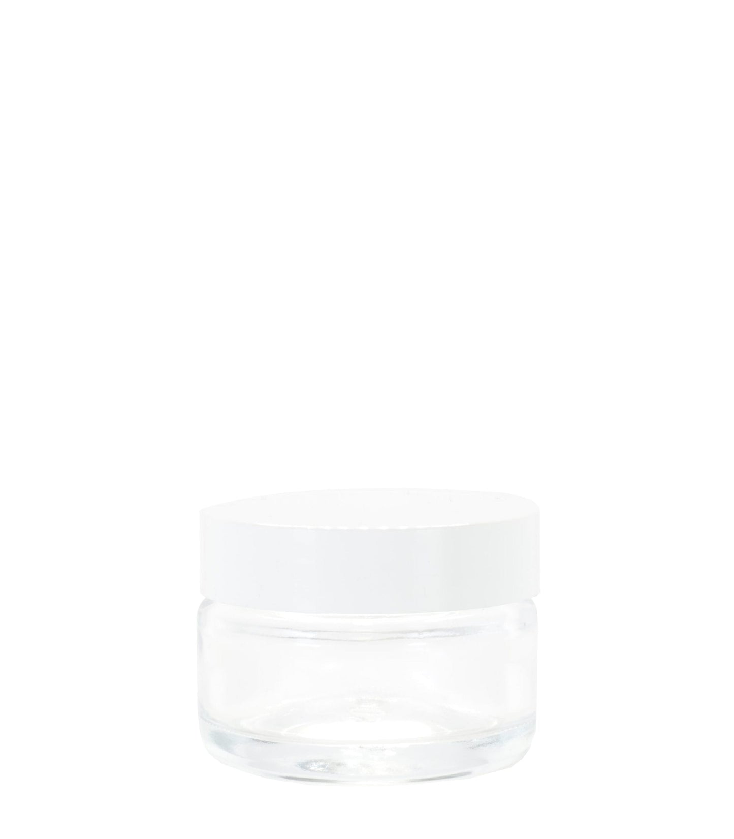 50g Clear Glass Jar With White Lid Pack Of 25 Units