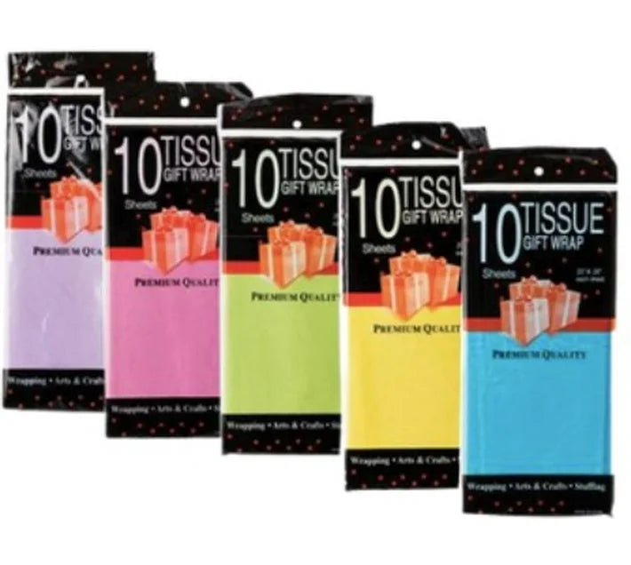 10 Pack Tissue Paper Gift Wrap