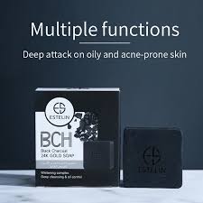 100g Black Charcoal 24K Gold Soap Pack Of 12 Units