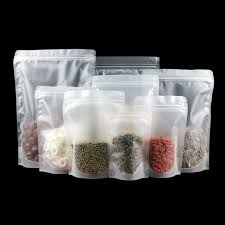 Clear Frosted Stand Up Pouches Pack Of 50