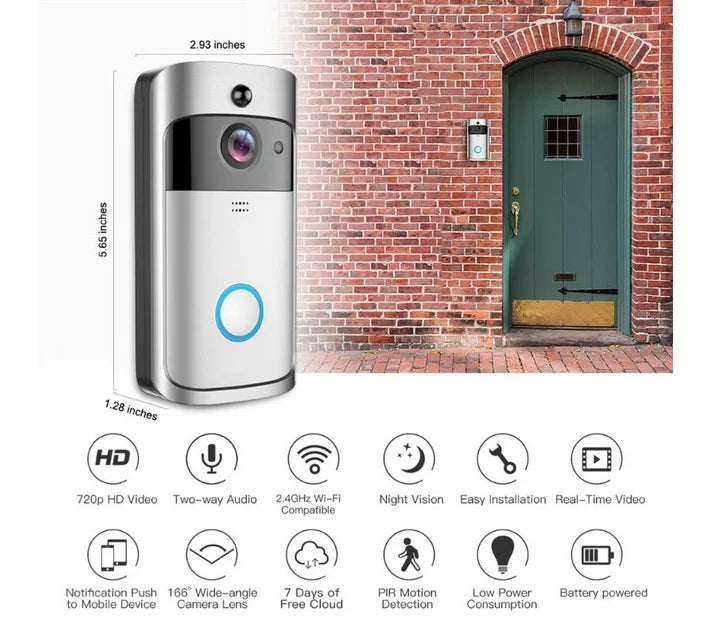 V5 HD Video Doorbell 2.4G