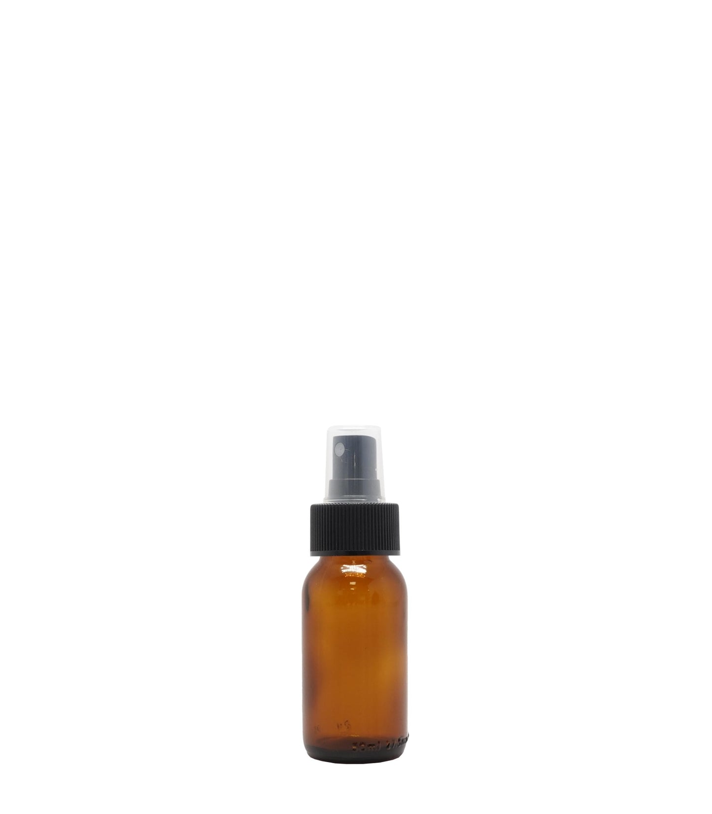 50ml Amber Generic Glass Bottle With Black Mist Spray Box Of 50 Units