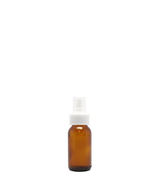 50ml Amber Generic Glass Bottle With White Mist Spray Pack Of 25 Units