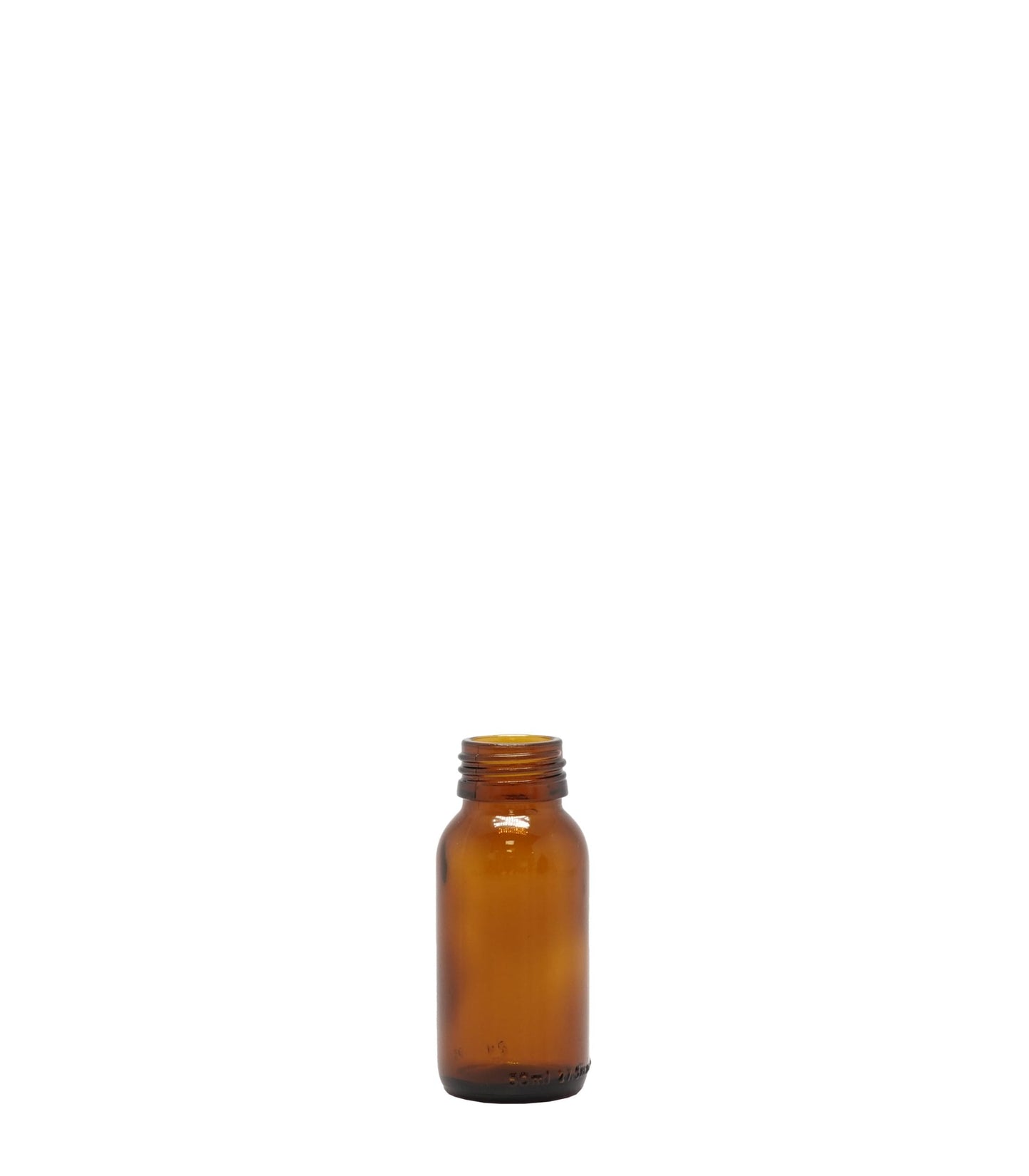 50ml Amber Generic Glass Bottle Without Cap Box Of 110 Units