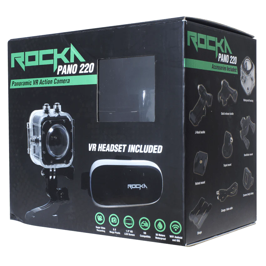 Rocka Pano 220 Series VR Cam & Headset Combo