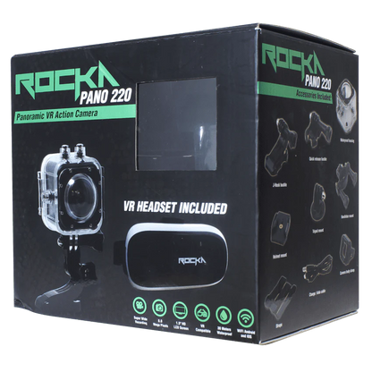 Rocka Pano 220 Series VR Cam & Headset Combo