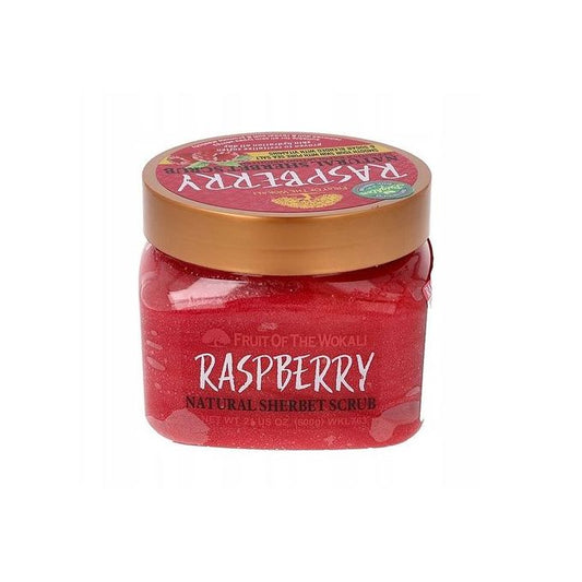 600g Fruit Of The Wokali Raspberry Natural Sherbet Scrub