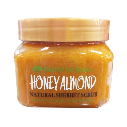 600g Fruit Of The Wokali Honey Almond Natural Sherbet Scrub