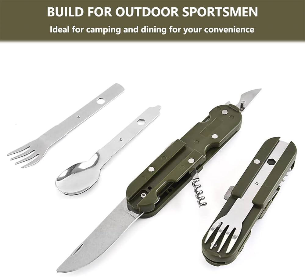 5 in 1 Multifunctional Detachable Folding Cuttlery Set