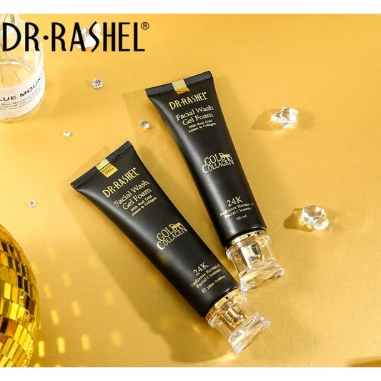 100ml Dr.Rashel 24K Gold Facial Wash Gel Foam With Real Gold Atoms And Collagen