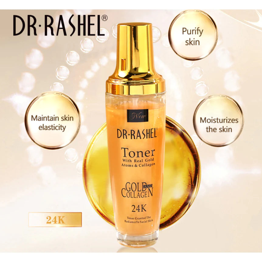 Dr.Rashel 24K Gold Toner With Real Gold Atoms & Collagen DRL-1182
