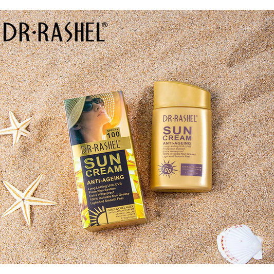 Dr.Rashel Sun Cream Anti-Ageing SPF 100+++ Gold & Collagen DRL-1309