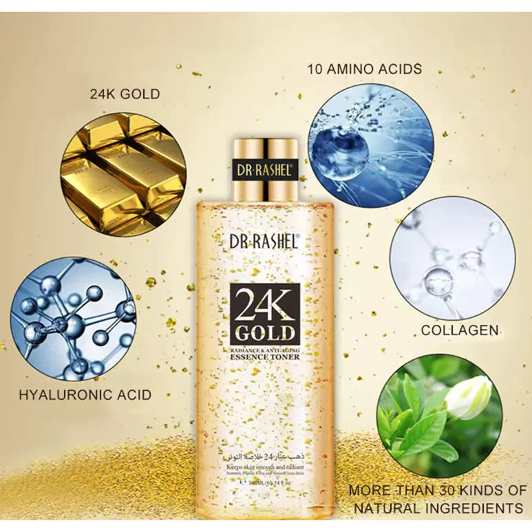 Dr.Rashel 24K Gold Radiance & Anti-Aging Essence Toner DRL-1478