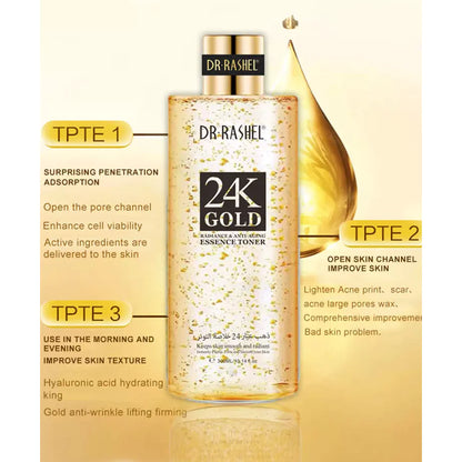Dr.Rashel 24K Gold Radiance & Anti-Aging Essence Toner DRL-1478