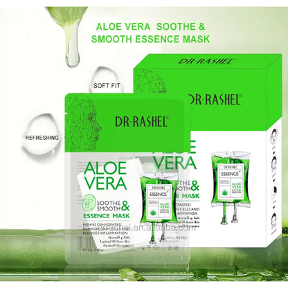 Dr.Rashel Aloe Vera Soothe Smooth & Essence Mask Pack of 5 DRL-1507