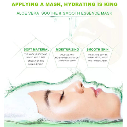 Dr.Rashel Aloe Vera Soothe Smooth & Essence Mask Pack of 5 DRL-1507