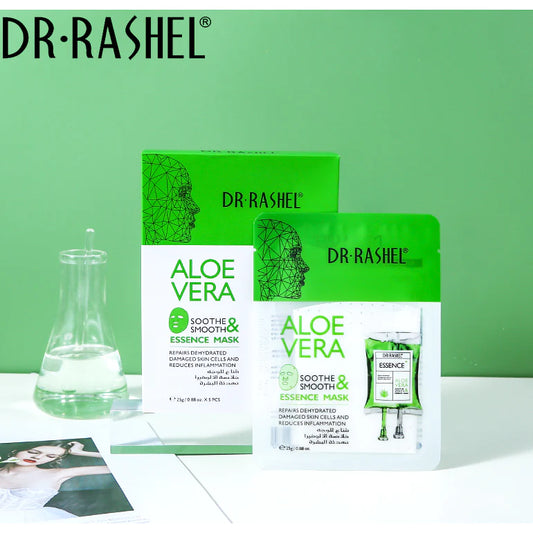 Dr.Rashel Aloe Vera Soothe Smooth & Essence Mask Pack of 5 DRL-1507