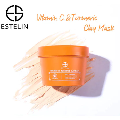 Estelin Vitamin C & Turmeric Clay Mask 4-In-1 Treatment ES-0024