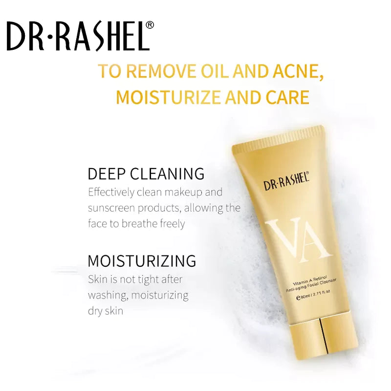 80ml Dr.Rashel Vitamin A Retinol Anti-Aging Facial Cleanser DRL-1618