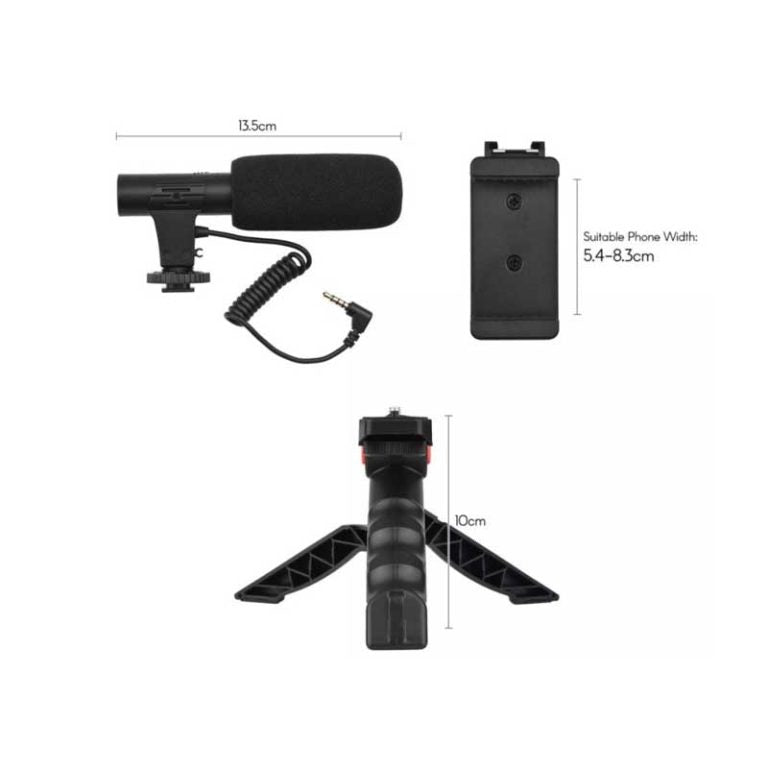 AY-49 Video Making Vlogging Kit With Microphone
