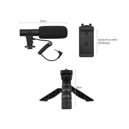 AY-49 Video Making Vlogging Kit With Microphone