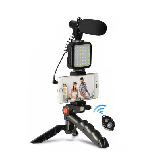 AY-49 Video Making Vlogging Kit With Microphone