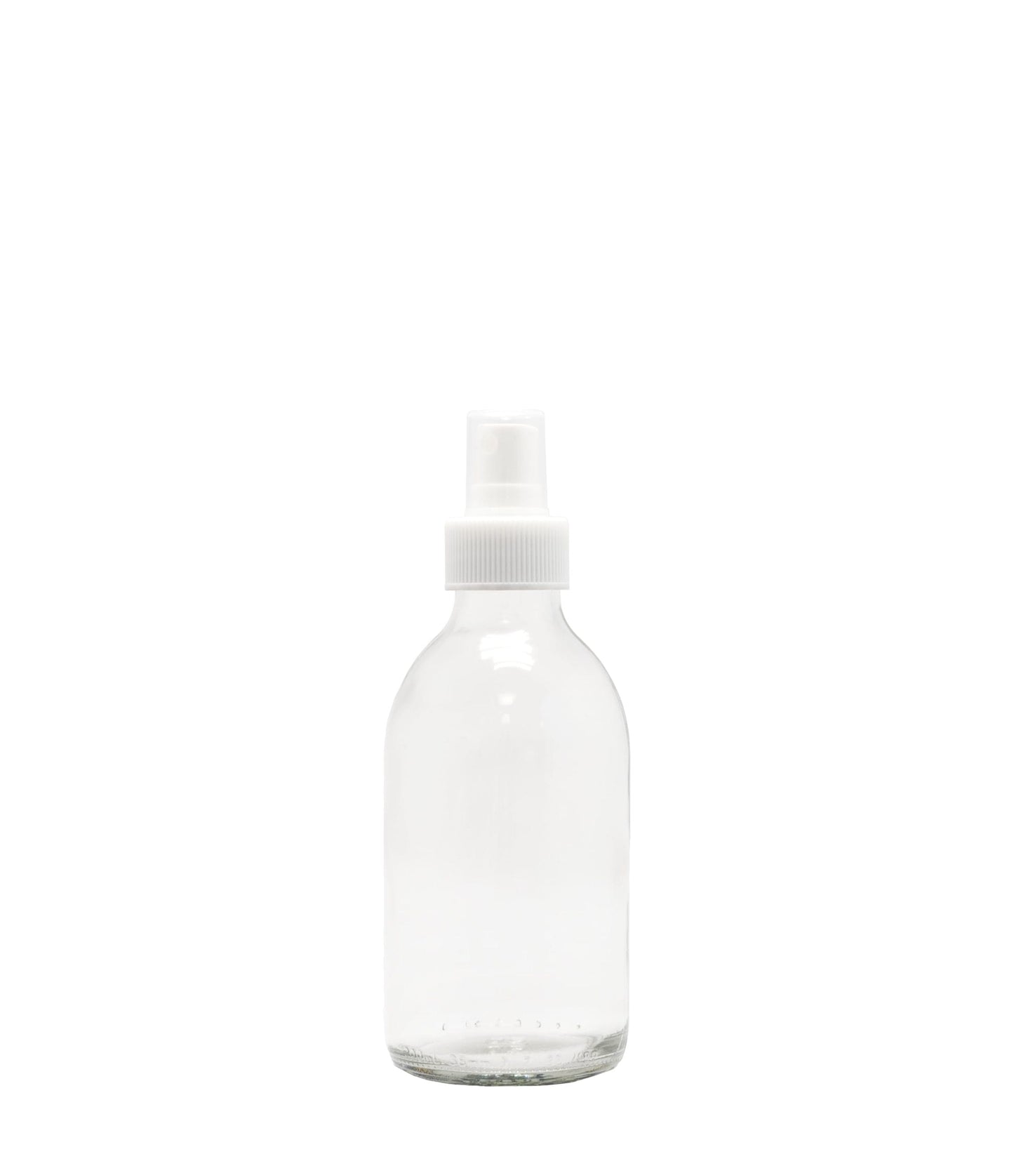 200ml Clear Generic Glass Bottle With White Mist Spray Pack Of 25 Units