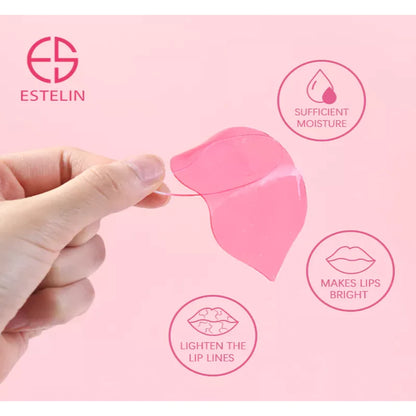 Estelin Cherry Blossom Pink Hydrogel Lip Mask ES-0052