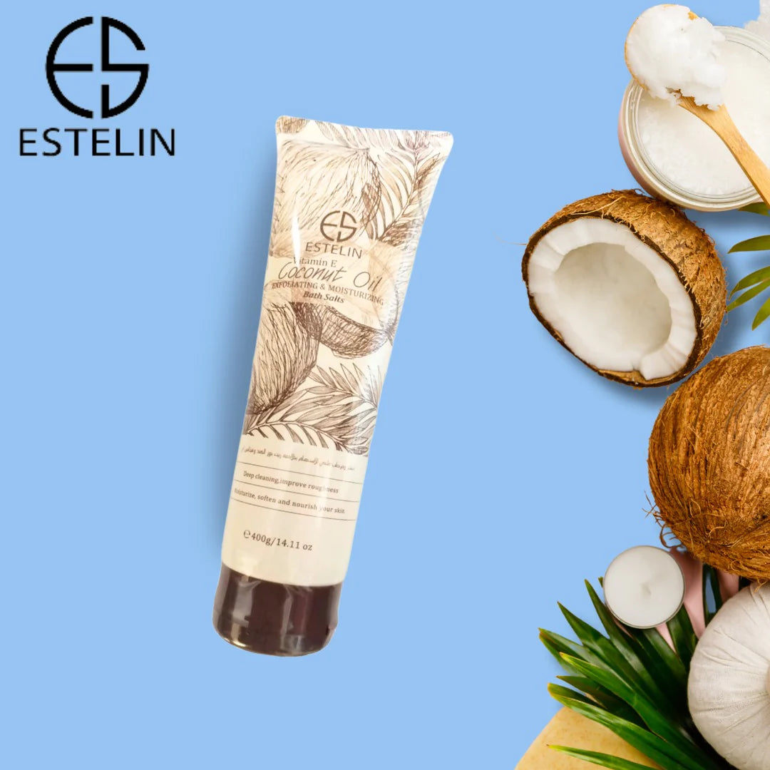 Estelin Body Vitamin E Coconut Oil Body Cleaning 4 Piece Set ES-0139